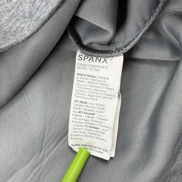 Spanx AirEssentials Long Crewneck Pullover Gray XL Sweatshirt Athleisure Cozy - Picture 4 of 11